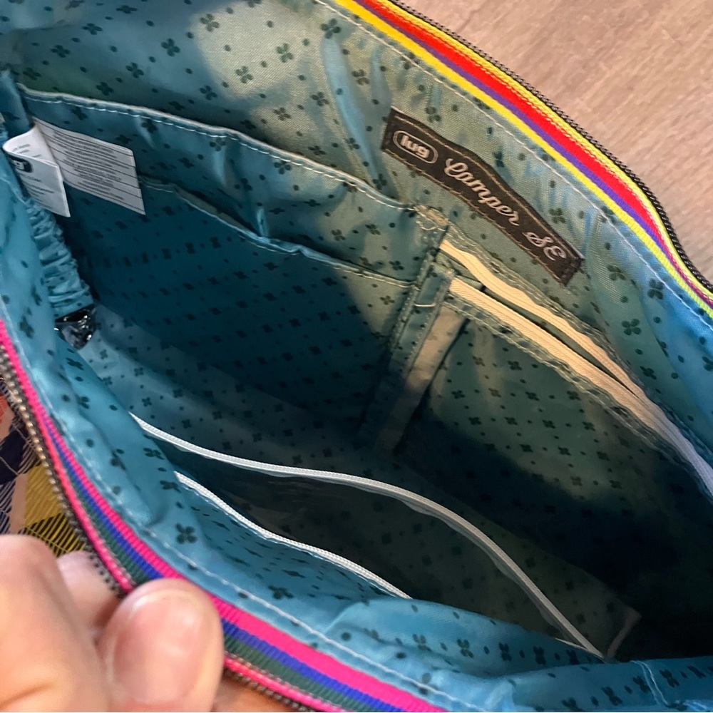Lug Multicolor Plaid Crossbody Bag - Picture 4 of 8